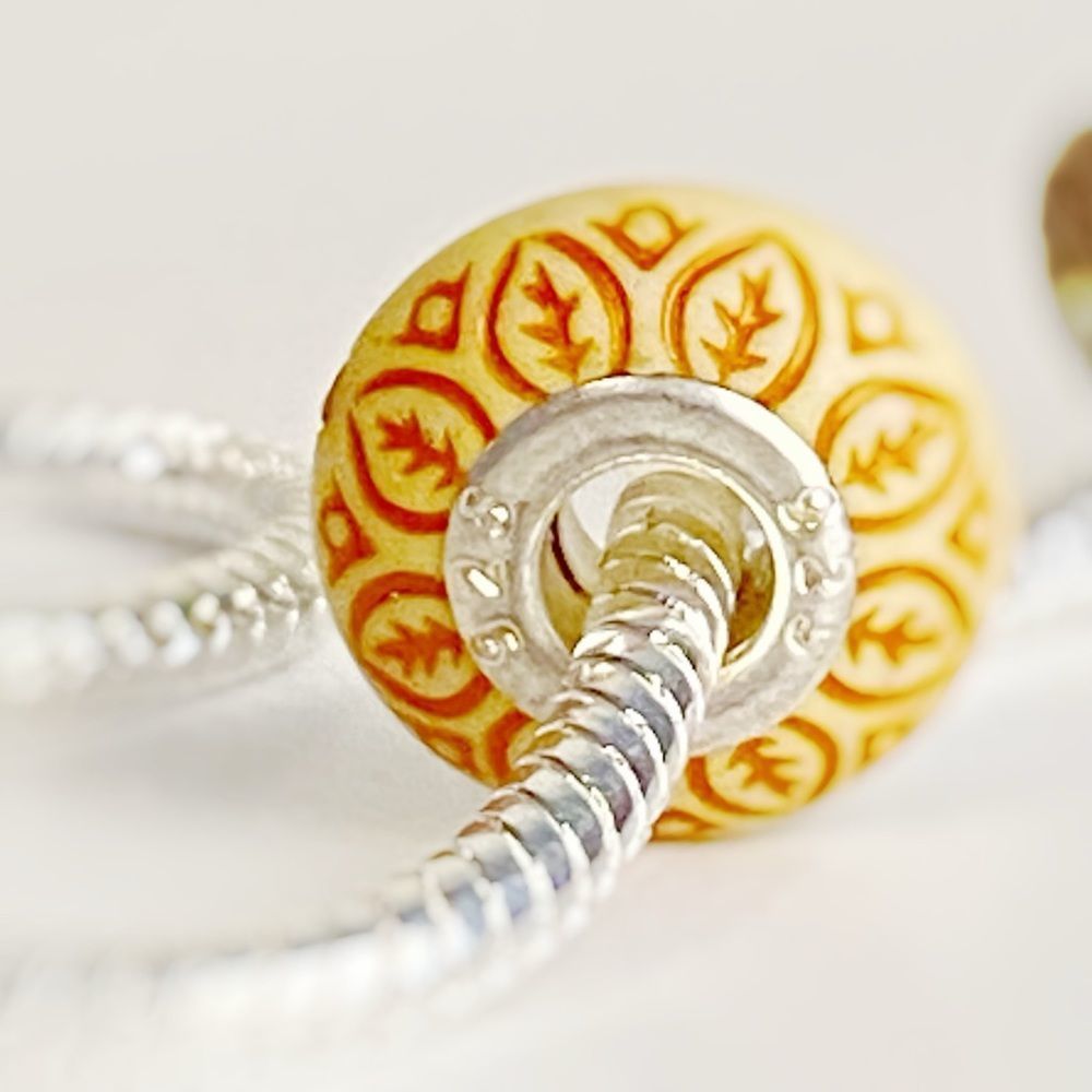 Yellow Bracelet Charm DIY Craft Beads